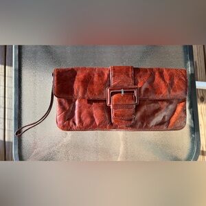 Vintage HOBO International leather wristlet